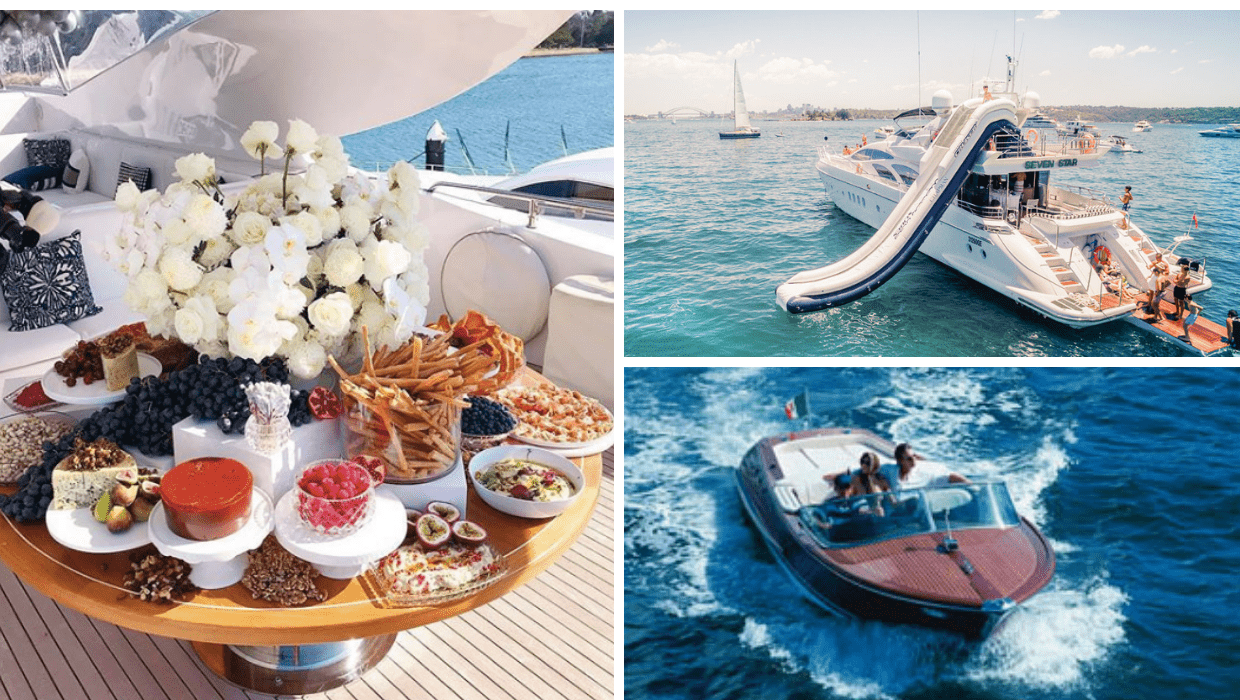 yacht party hire